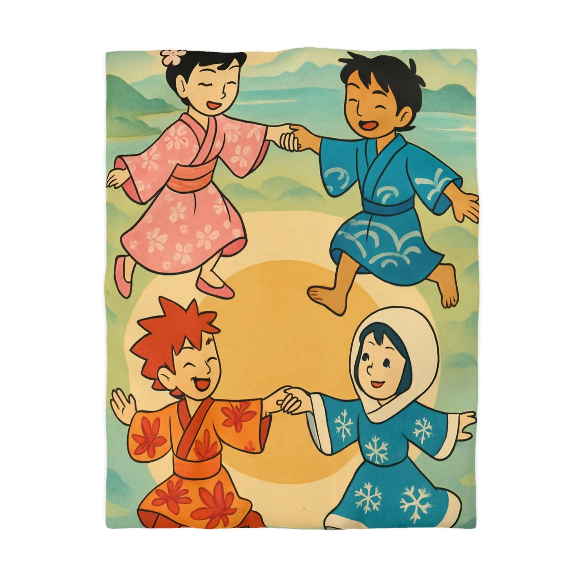 Housse de Couette Microfibre Art Graphique Contemporain Style Décoratif Chambre Tendance