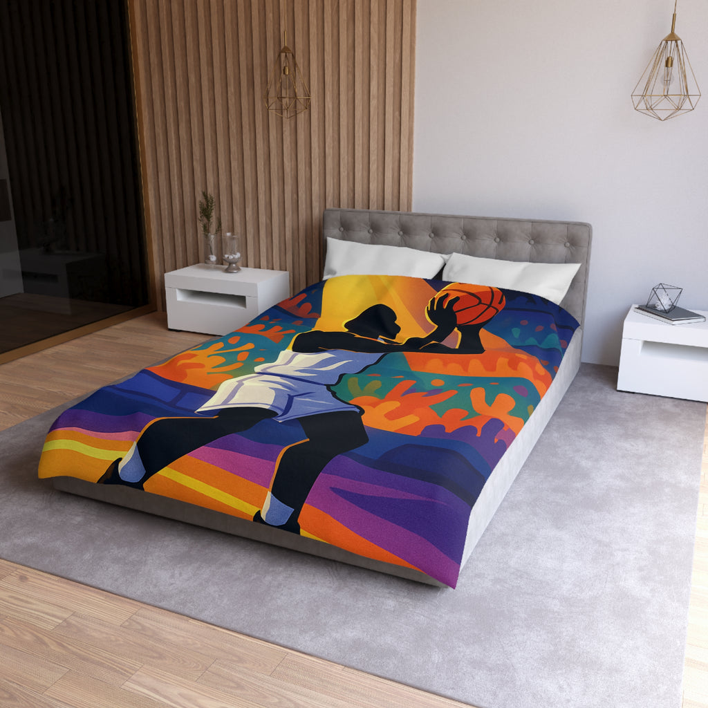 Housse de Couette Microfibre Illustration Unique Design Moderne Décoration Intérieure Raffinée