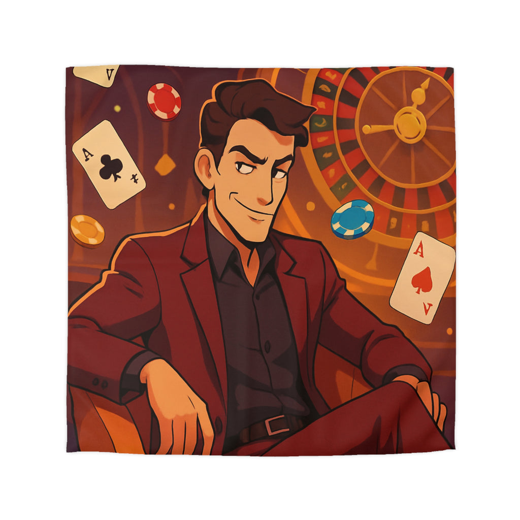 Housse de Couette Microfibre Motif Créatif Original Style Contemporain Chambre Élégante