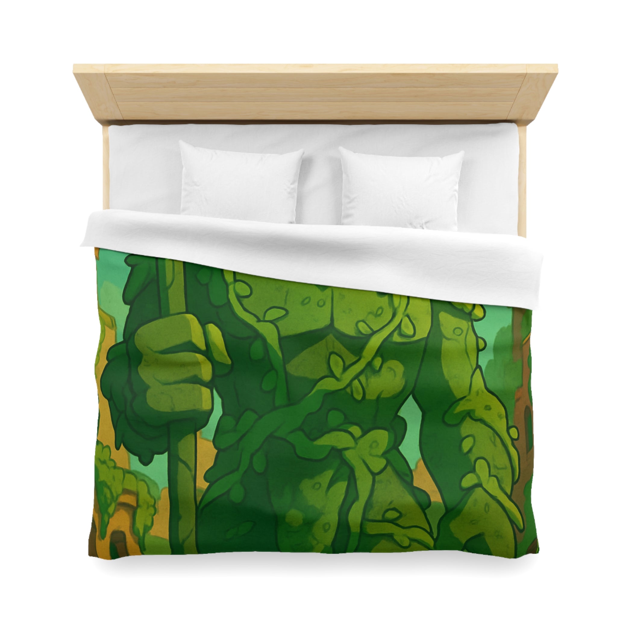 Housse de Couette Microfibre Design Artistique Moderne Décoration Chambre Confort Premium