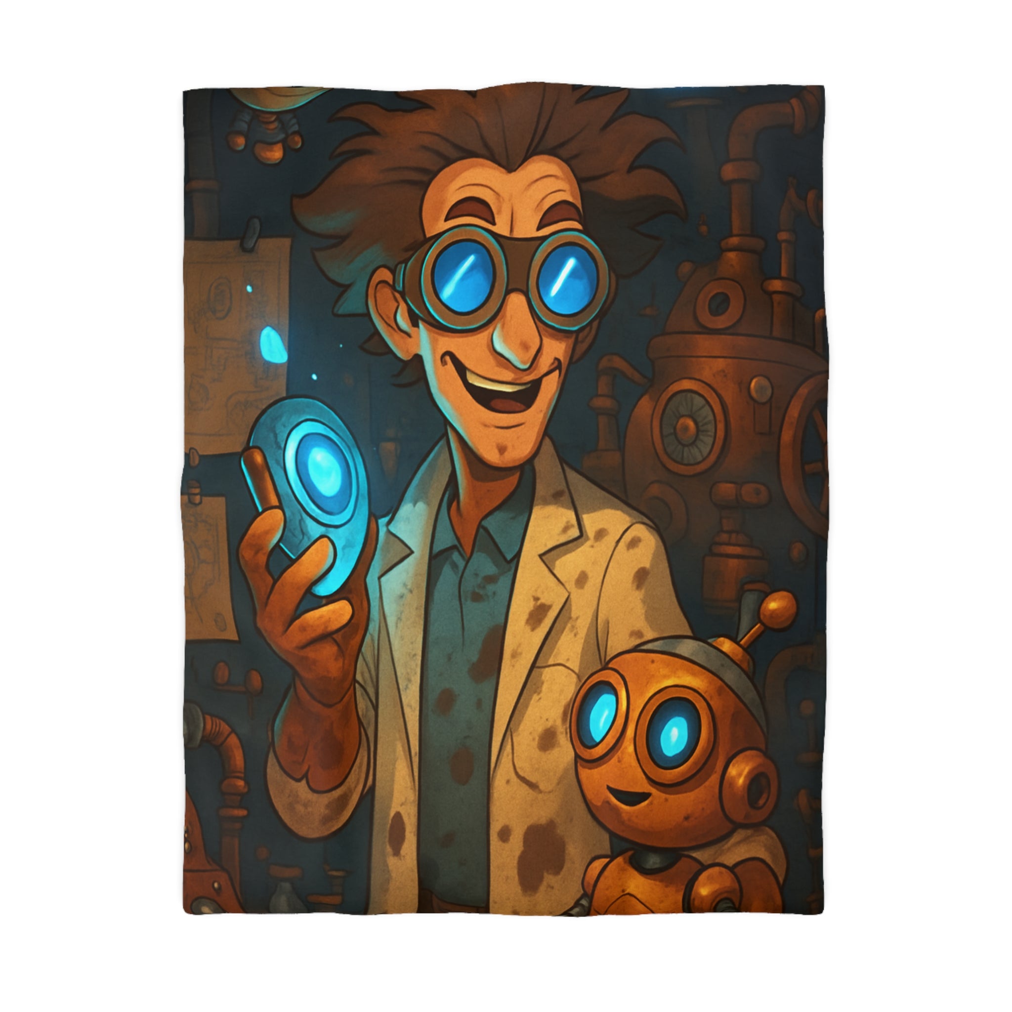 Housse de Couette Microfibre Motif Créatif Original Style Contemporain Chambre Élégante