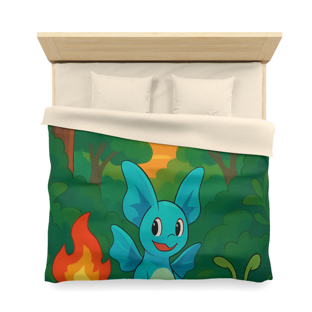 Housse de Couette Microfibre Illustration Unique Design Moderne Décoration Intérieure Raffinée