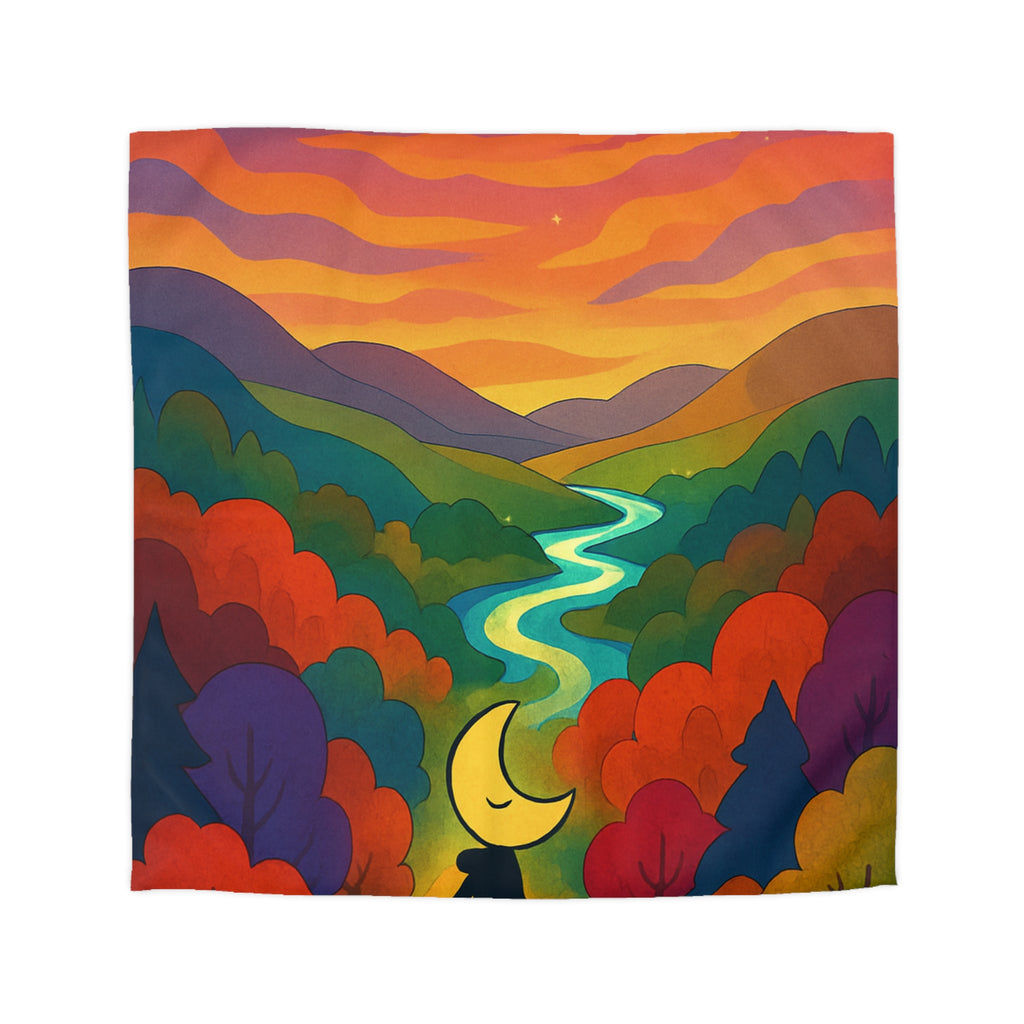 Housse de Couette Microfibre Motif Créatif Original Style Contemporain Chambre Élégante