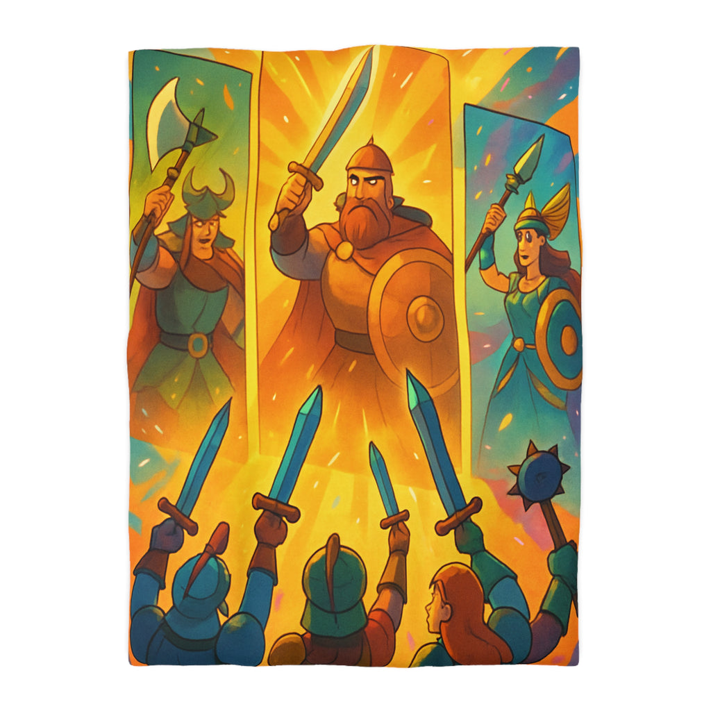 Housse de Couette Microfibre Motif Créatif Original Style Contemporain Chambre Élégante