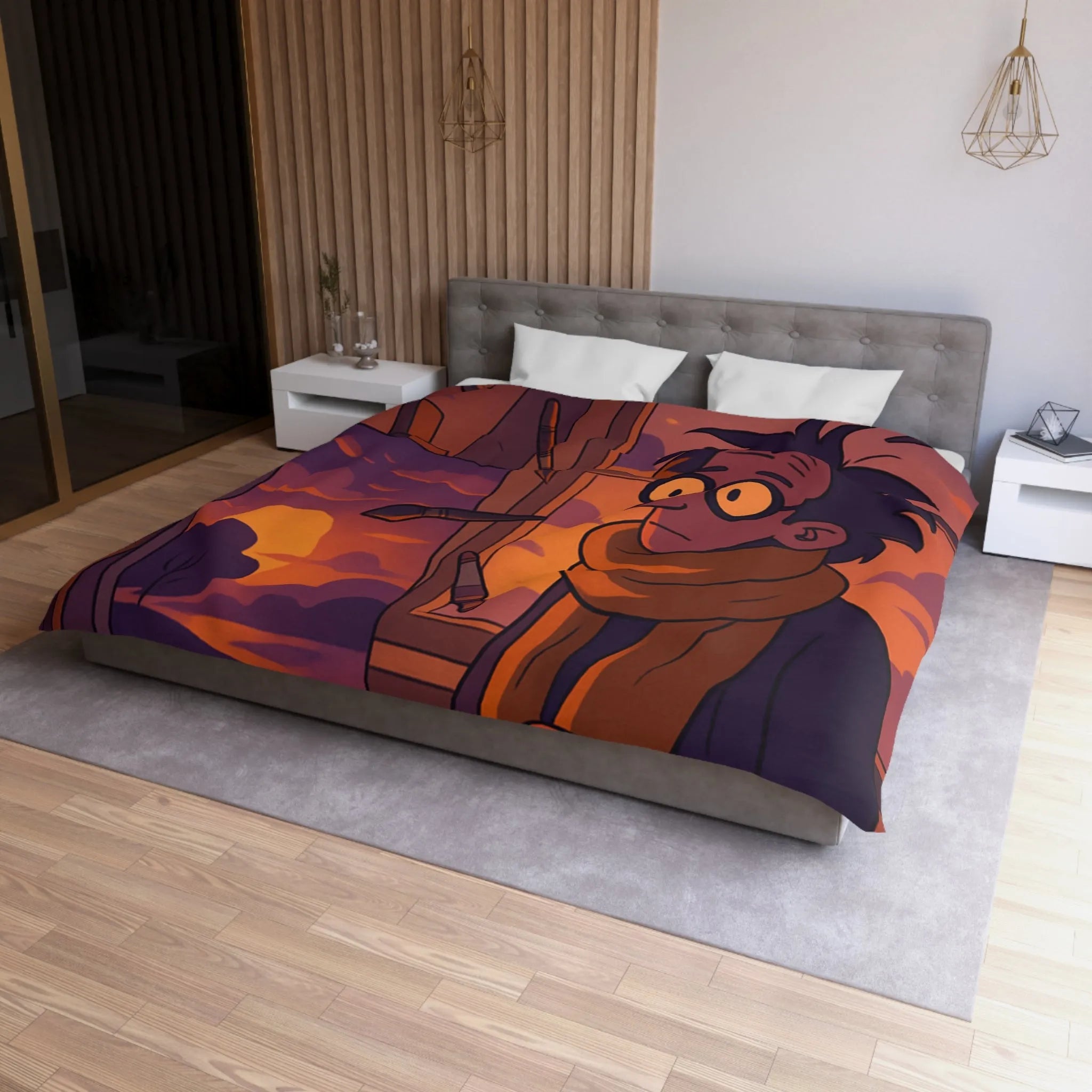 Housse de Couette Microfibre Création Artistique Moderne Design Exclusif Décoration Chambre