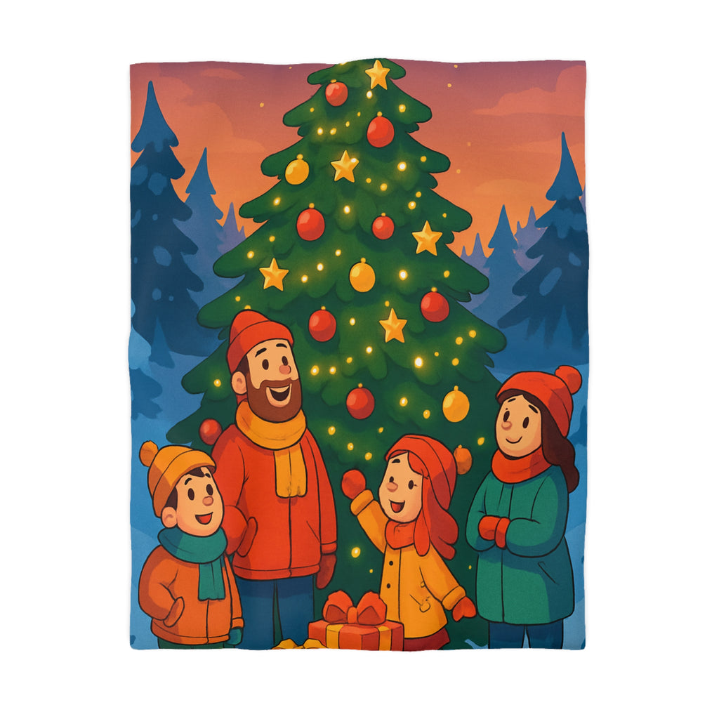 Housse de Couette Microfibre Illustration Unique Design Moderne Décoration Intérieure Raffinée