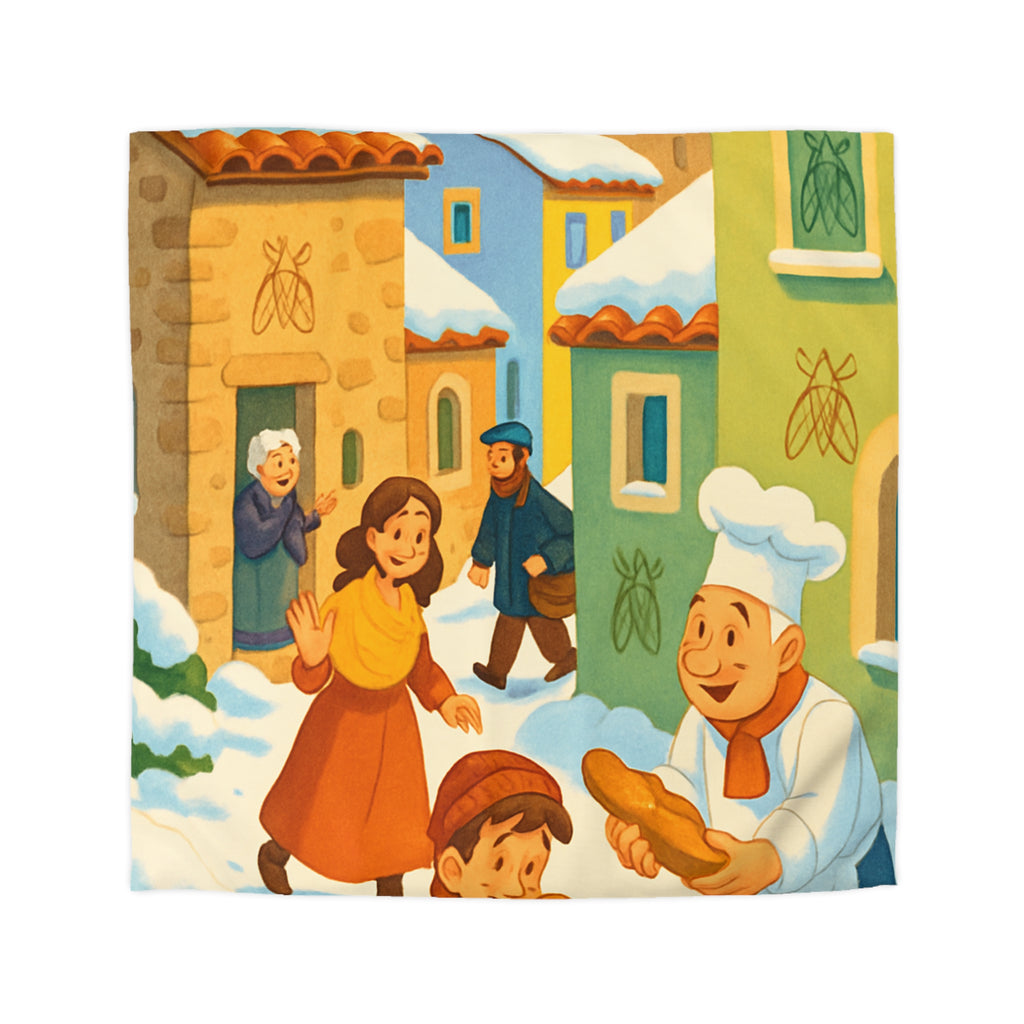 Housse de Couette Microfibre Design Artistique Moderne Décoration Chambre Confort Premium