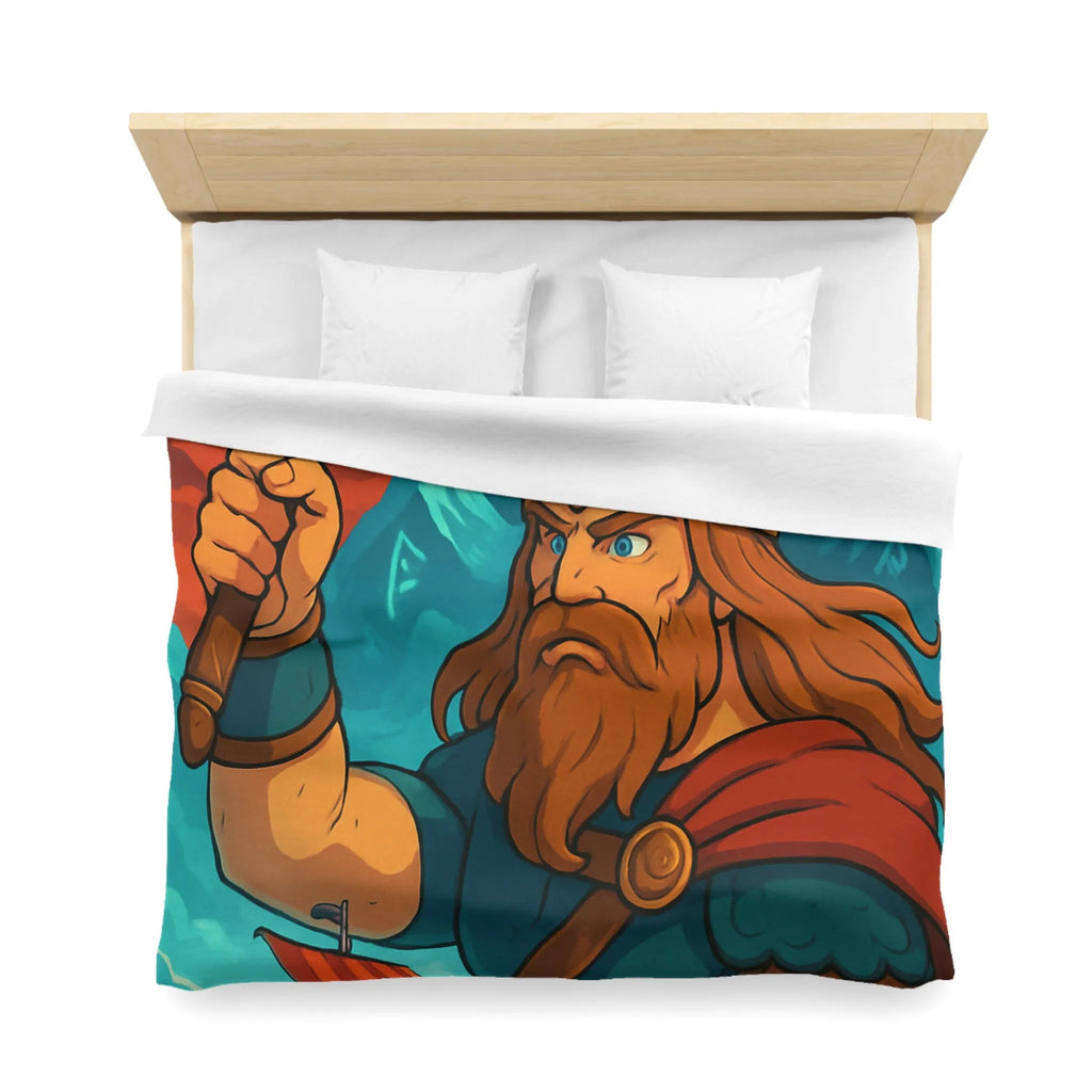 Housse de Couette Microfibre Art Graphique Contemporain Style Décoratif Chambre Tendance