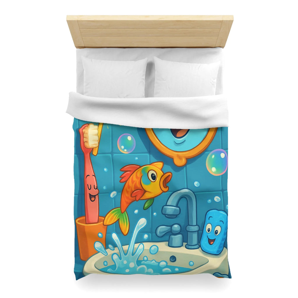 Enchantez votre chambre avec une housse de couette poisson magique et joyeux