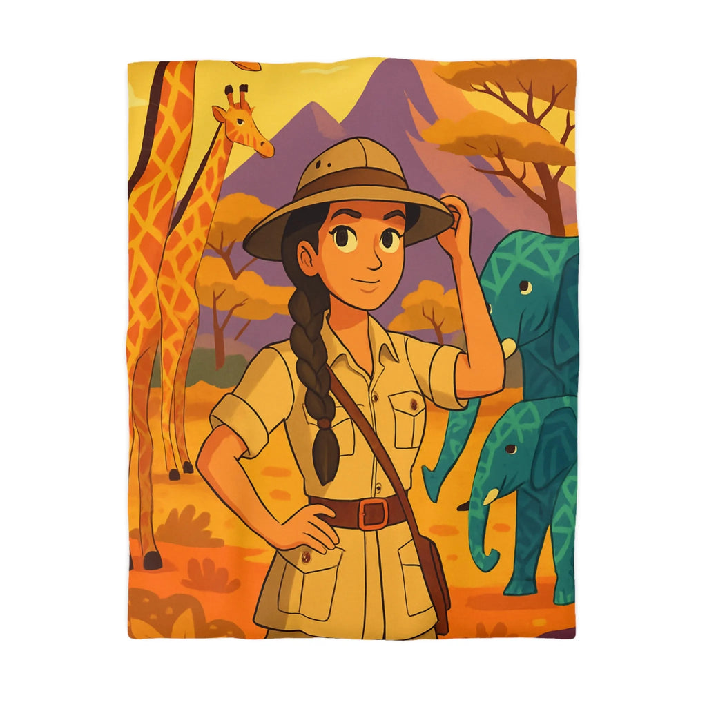 Housse de Couette Microfibre Art Graphique Contemporain Style Décoratif Chambre Tendance