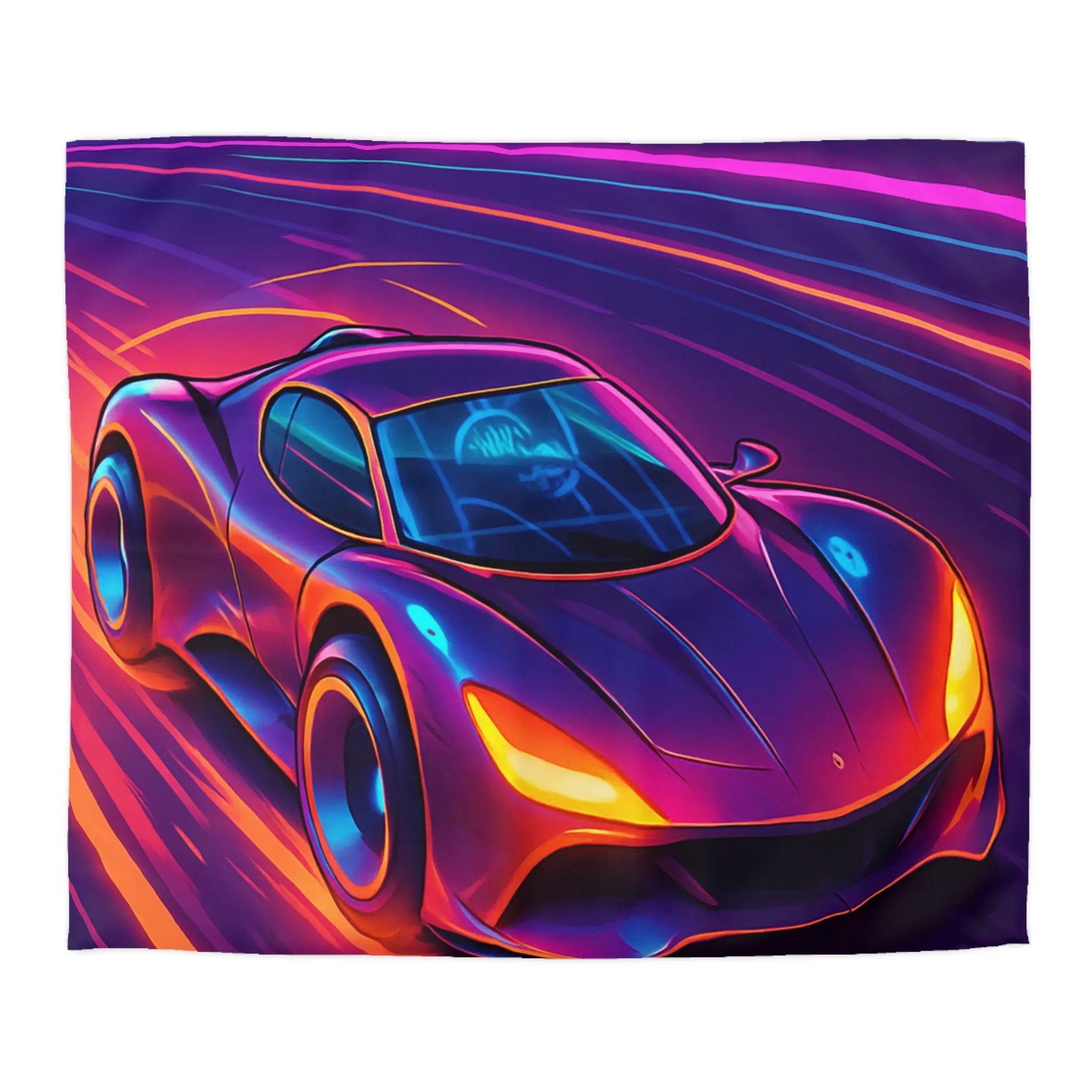 Housse de Couette Microfibre Art Graphique Contemporain Style Décoratif Chambre Tendance