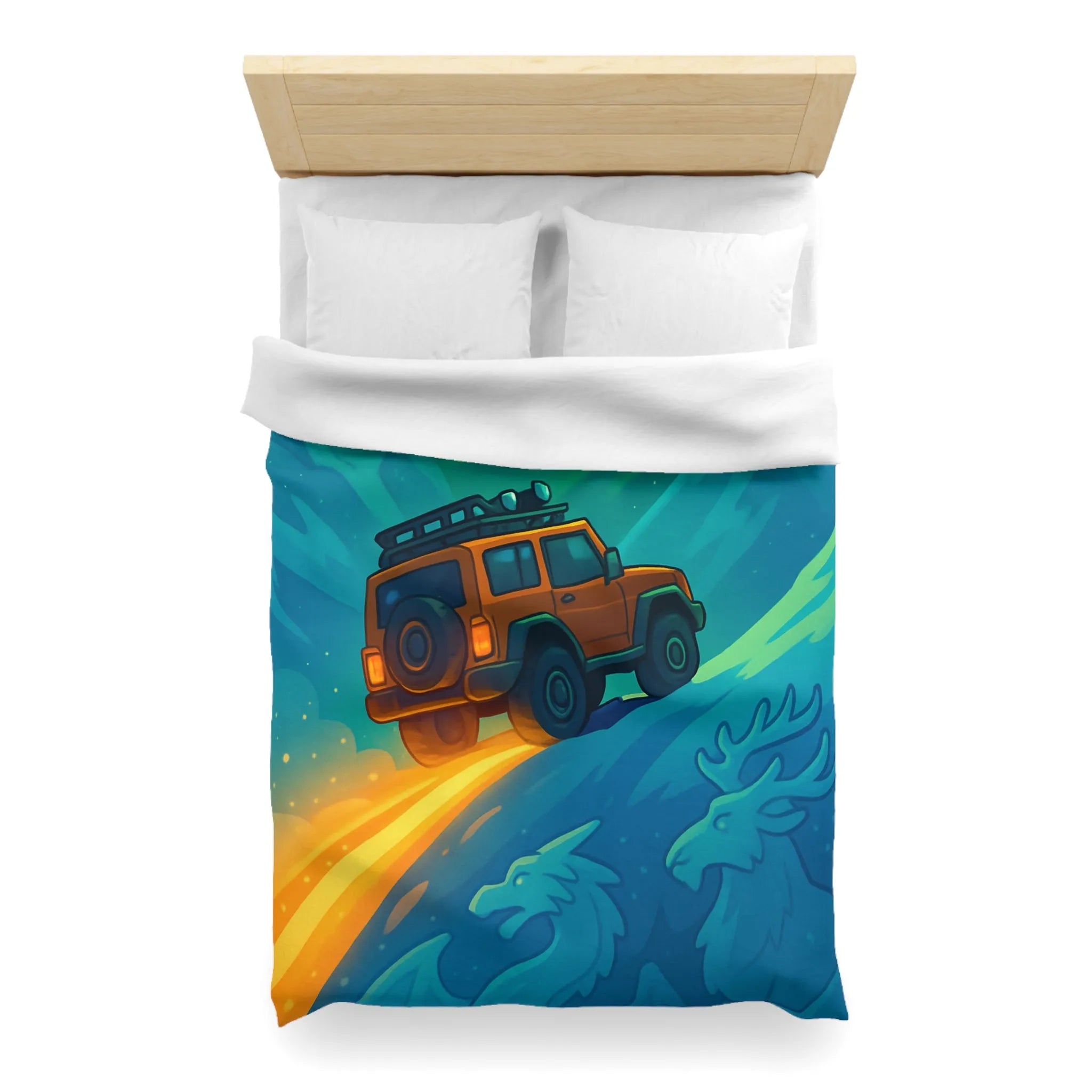 Aventure Hivernale Arctique avec Motifs Scandinaves et Aurores Boréales Scintillantes