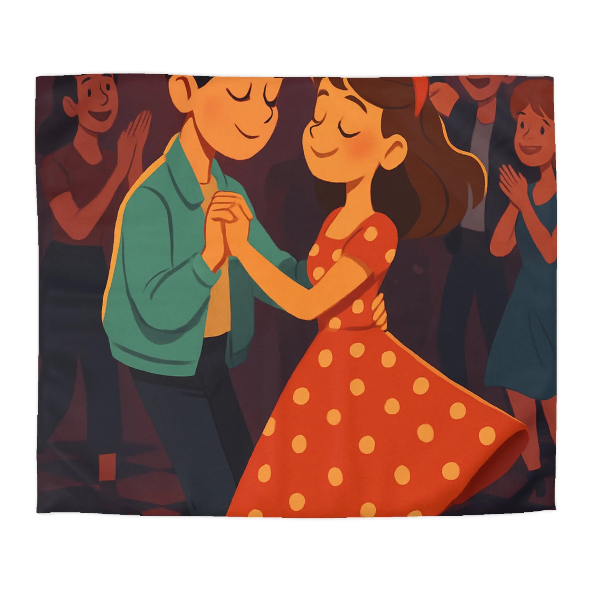 Housse de Couette Microfibre Art Graphique Contemporain Style Décoratif Chambre Tendance