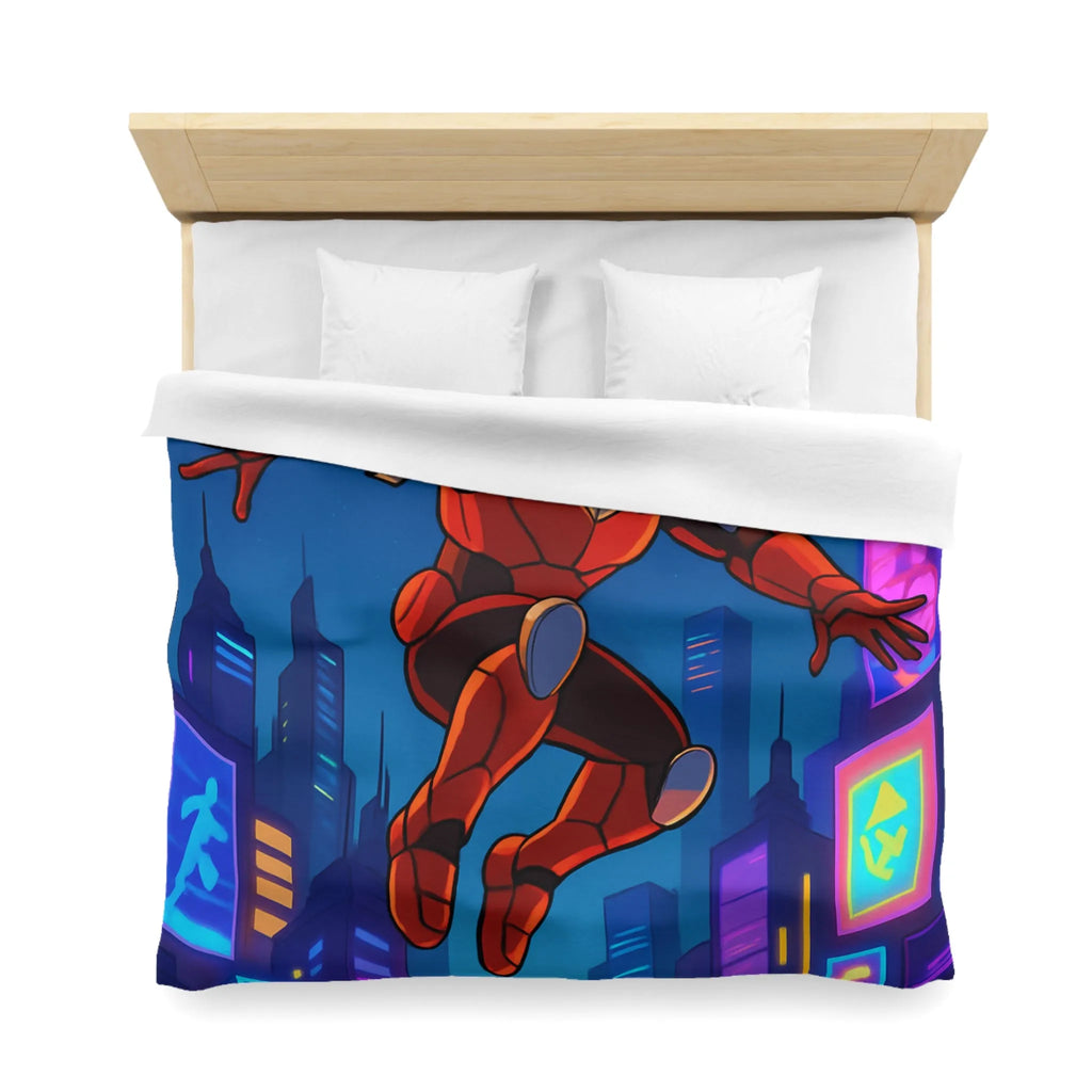 Housse de couette futuriste robotica rouge pour chambres d'enfants créatives et modernes