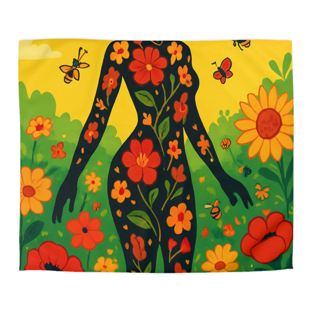 Housse de Couette Microfibre Art Graphique Contemporain Style Décoratif Chambre Tendance