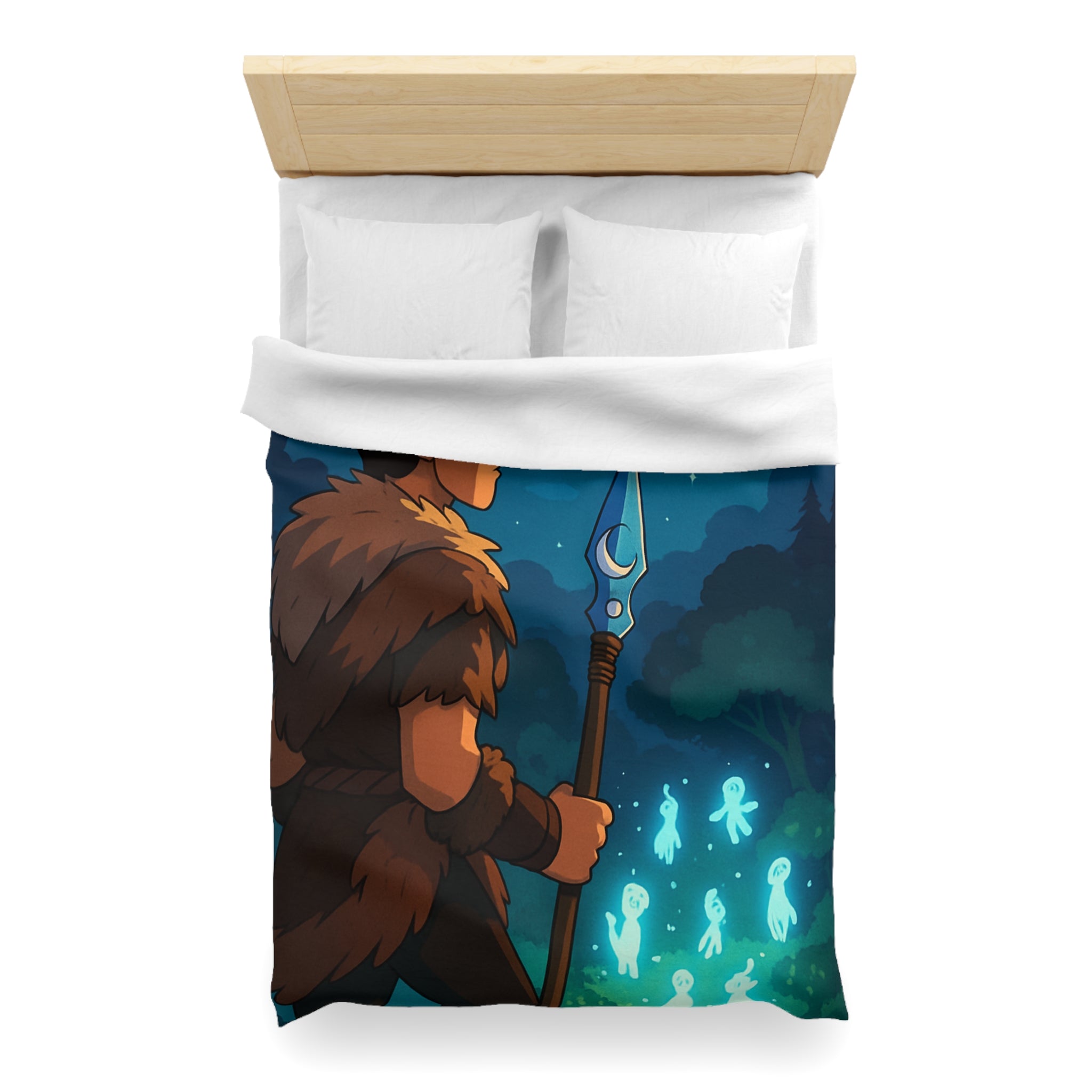 Housse de Couette Microfibre Design Artistique Moderne Décoration Chambre Confort Premium