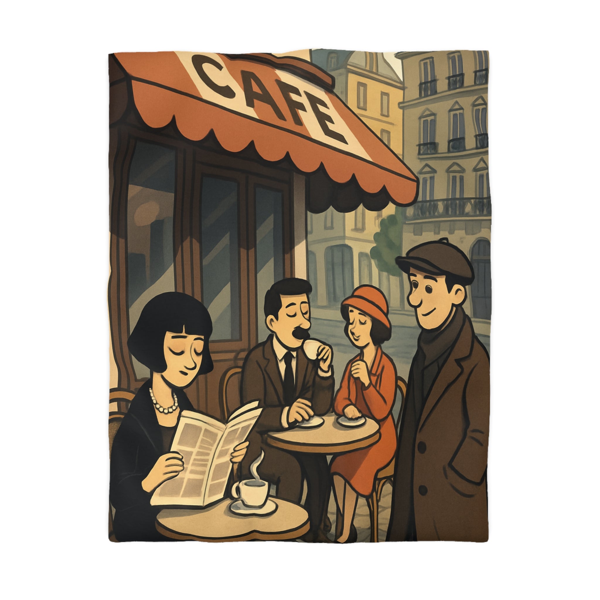 Housse de Couette Microfibre Design Artistique Moderne Décoration Chambre Confort Premium