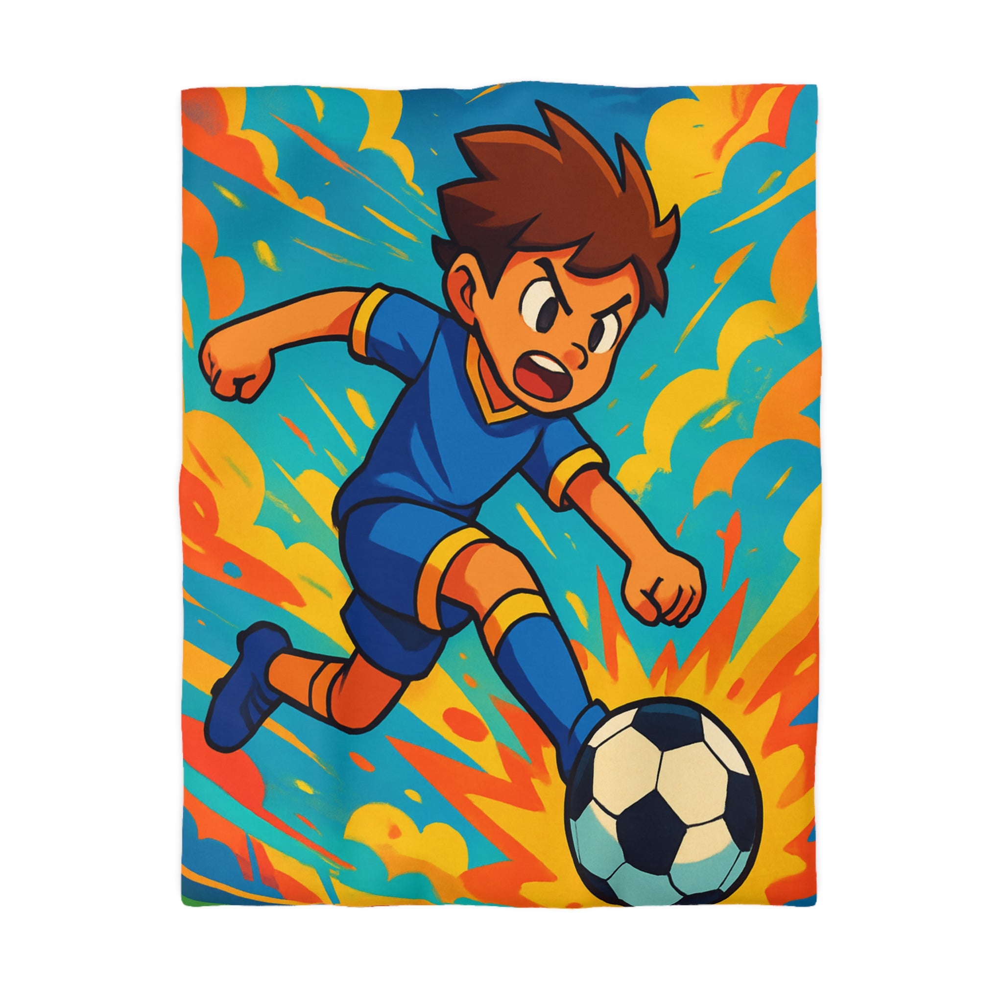 Housse de Couette Microfibre Motif Créatif Original Style Contemporain Chambre Élégante