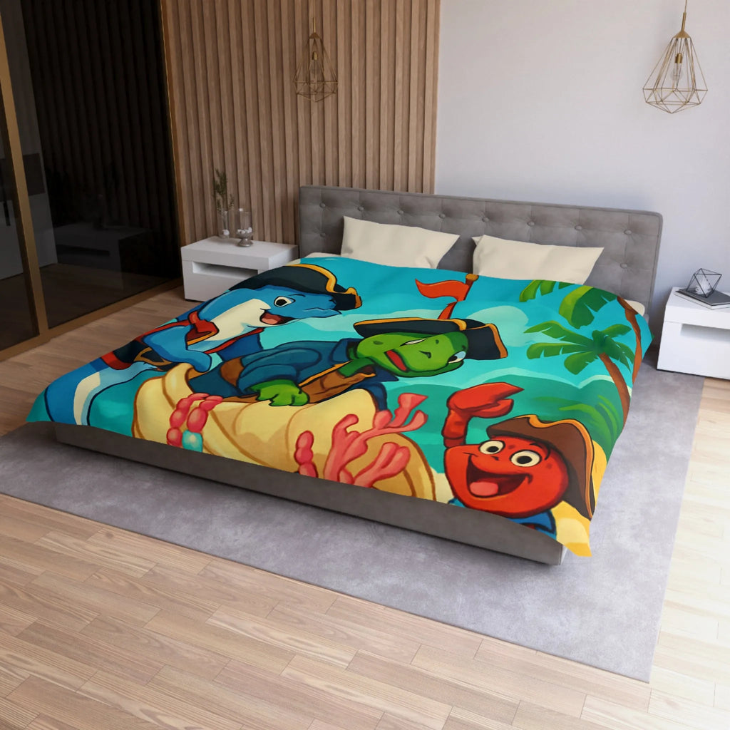 Ensemble pirate océanique pour chambre enfant avec animaux marins en costumes colorés