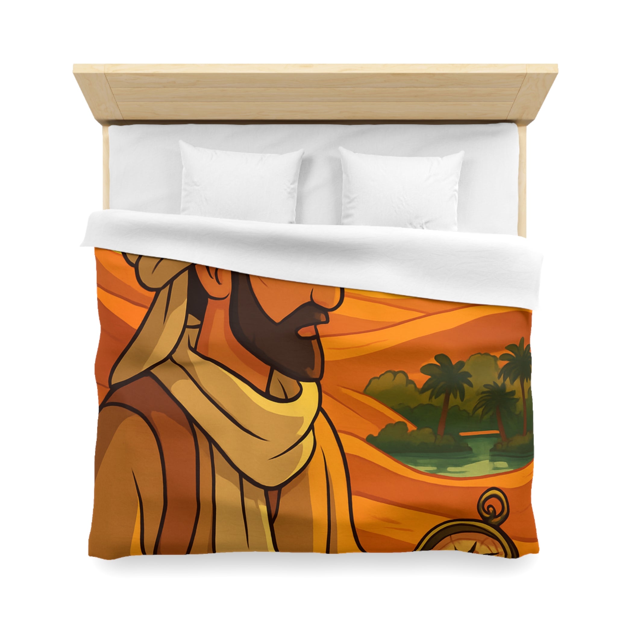 Housse de Couette Microfibre Illustration Unique Design Moderne Décoration Intérieure Raffinée