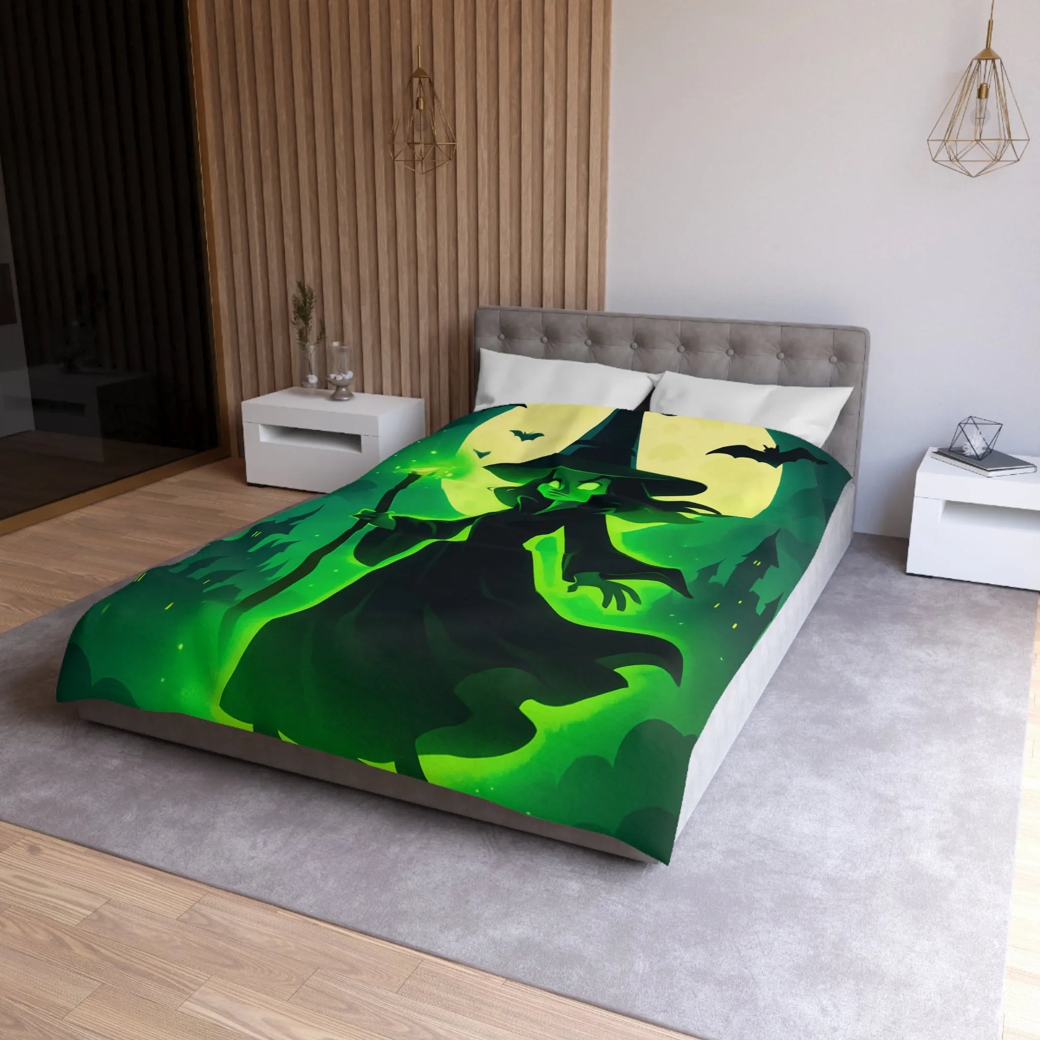 Housse de Couette Microfibre Art Graphique Contemporain Style Décoratif Chambre Tendance