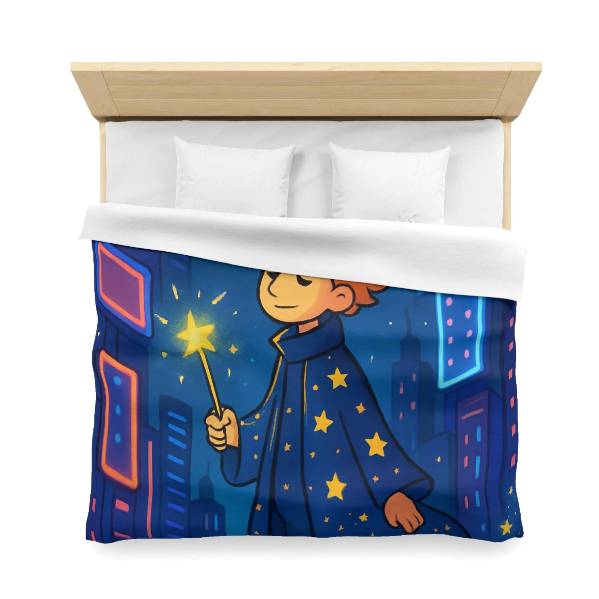 Housse de Couette Microfibre Art Graphique Contemporain Style Décoratif Chambre Tendance