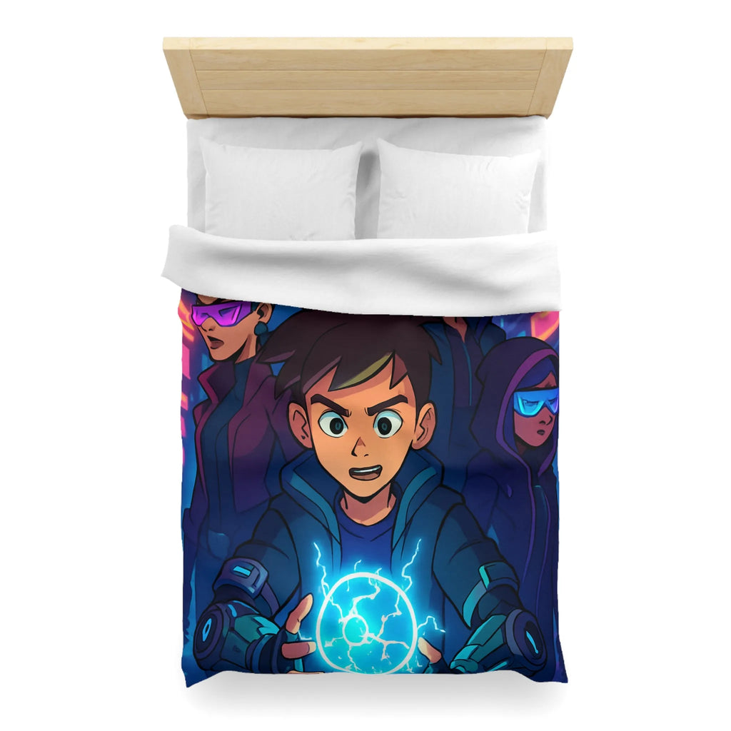 Housse de Couette Microfibre Art Graphique Contemporain Style Décoratif Chambre Tendance