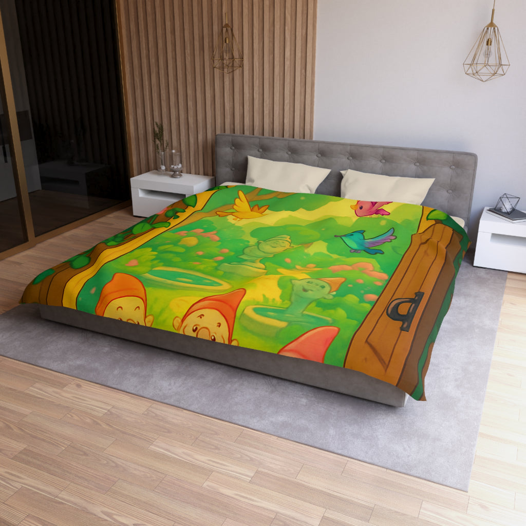 Housse de Couette Microfibre Motif Créatif Original Style Contemporain Chambre Élégante