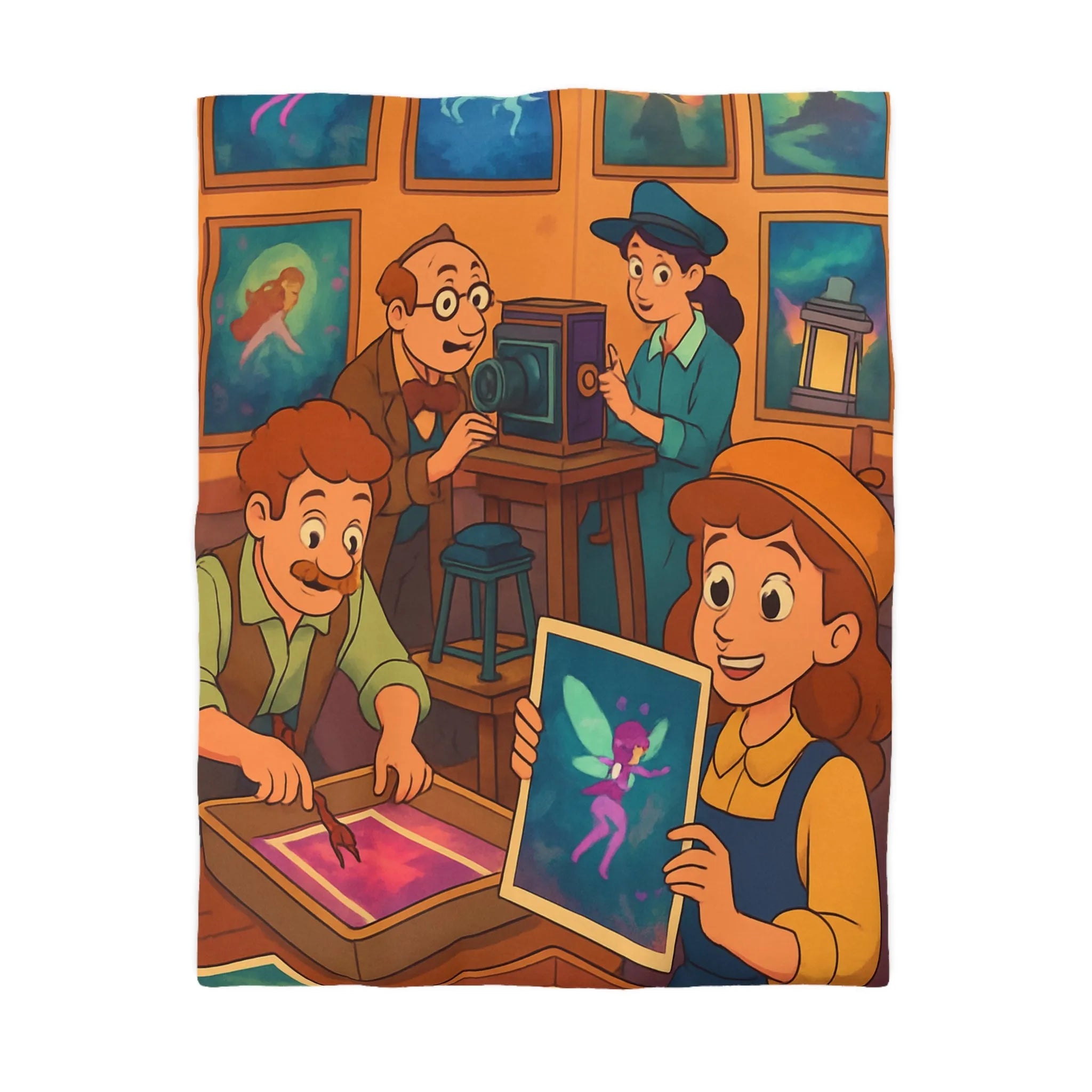 Housse de Couette Microfibre Art Graphique Contemporain Style Décoratif Chambre Tendance