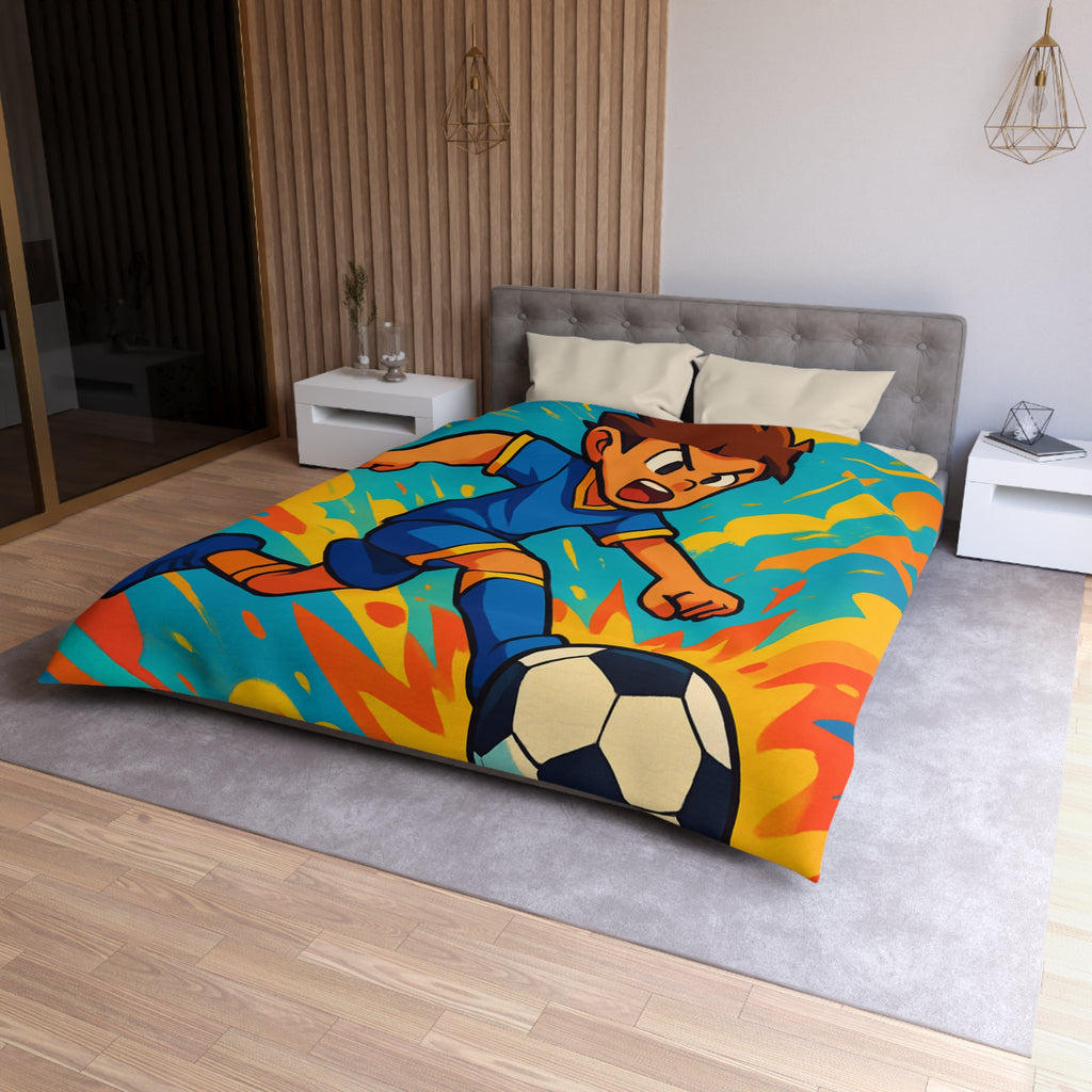 Housse de Couette Microfibre Motif Créatif Original Style Contemporain Chambre Élégante