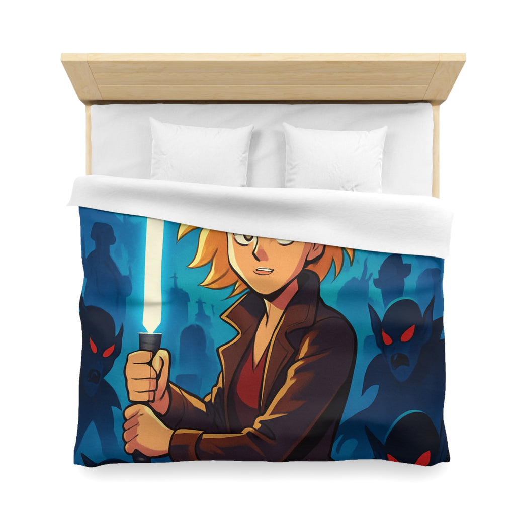 Housse de Couette Microfibre Motif Créatif Original Style Contemporain Chambre Élégante