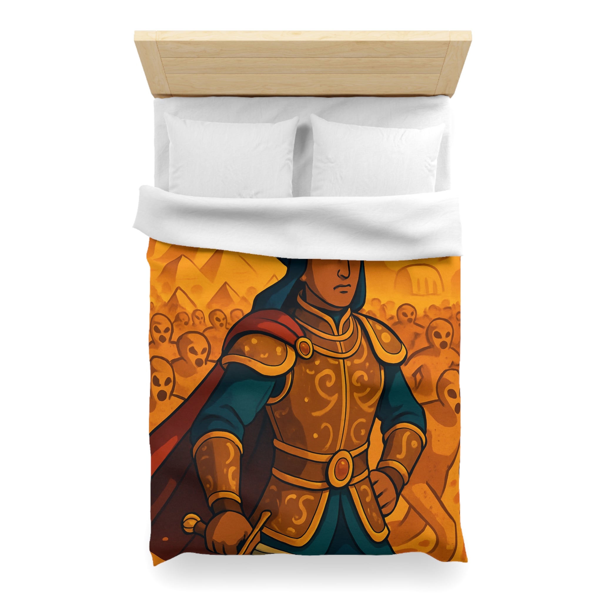 Housse de Couette Microfibre Design Artistique Moderne Décoration Chambre Confort Premium