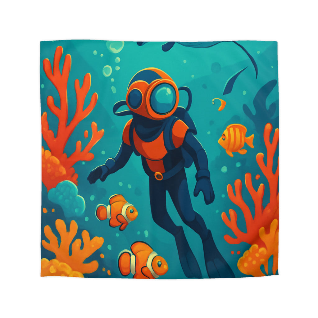 Housse de Couette Microfibre Illustration Unique Design Moderne Décoration Intérieure Raffinée