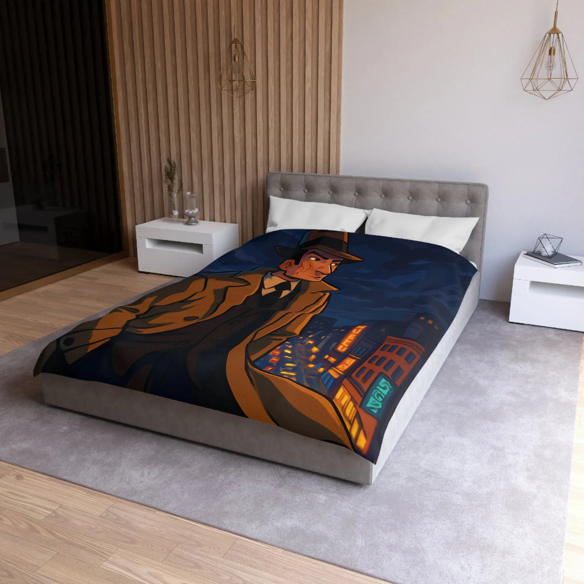 Housse de Couette Microfibre Création Artistique Moderne Design Exclusif Décoration Chambre