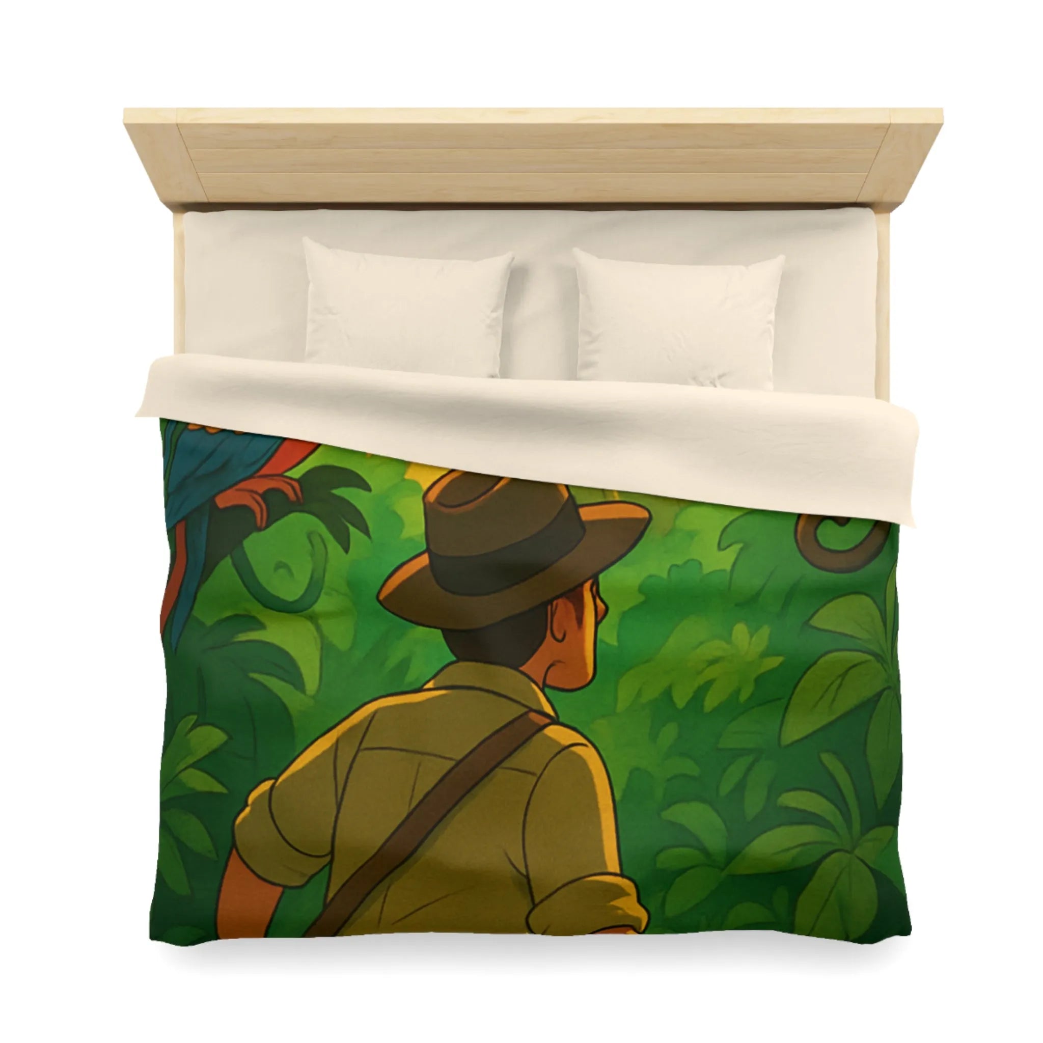 Housse de Couette Microfibre Art Graphique Contemporain Style Décoratif Chambre Tendance