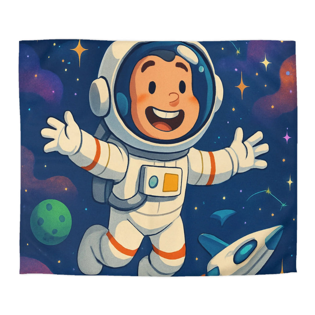Housse de Couette Astronaute Enfantine : Voyage Interstellaire au Cœur du Cosmos