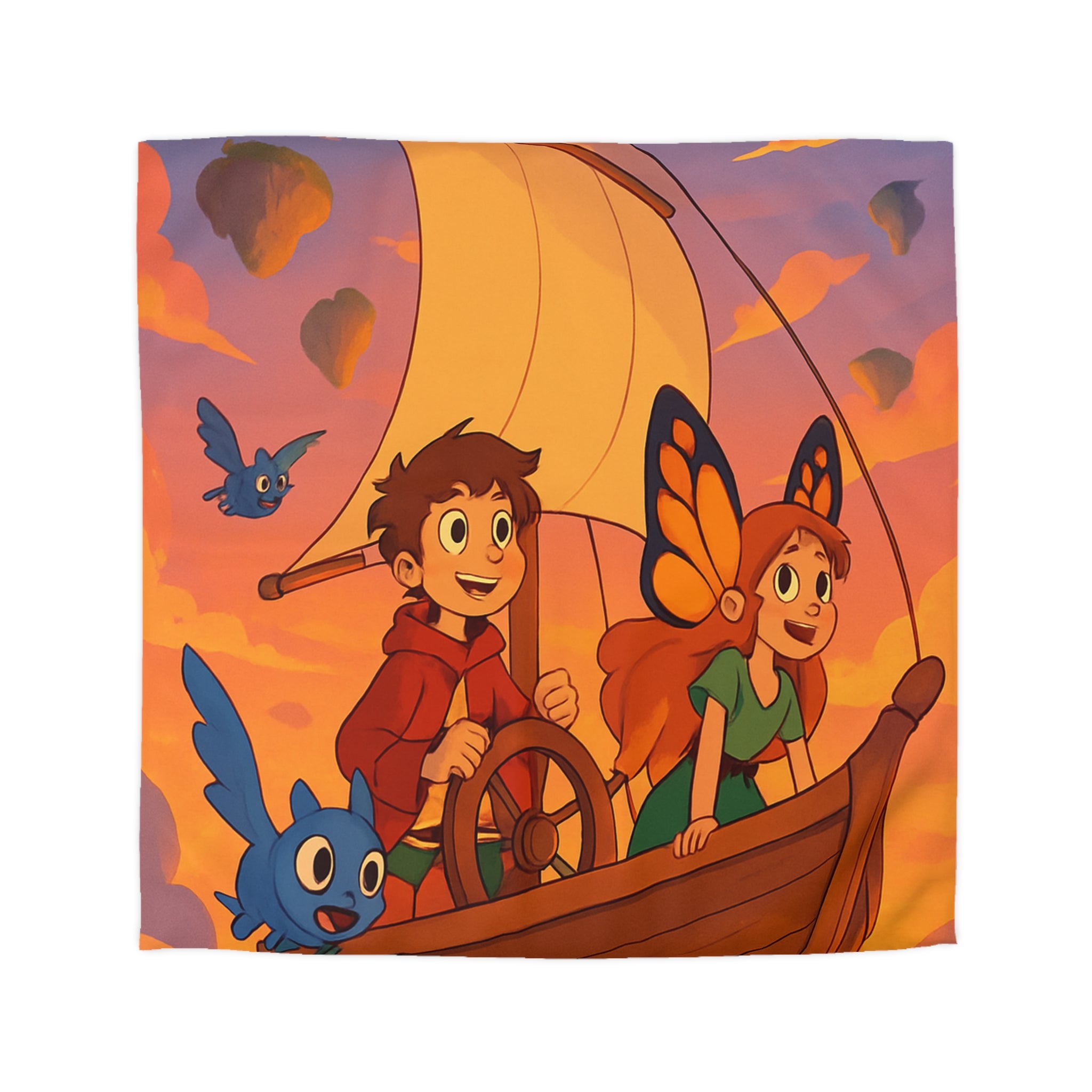 Housse de Couette Microfibre Design Artistique Moderne Décoration Chambre Confort Premium