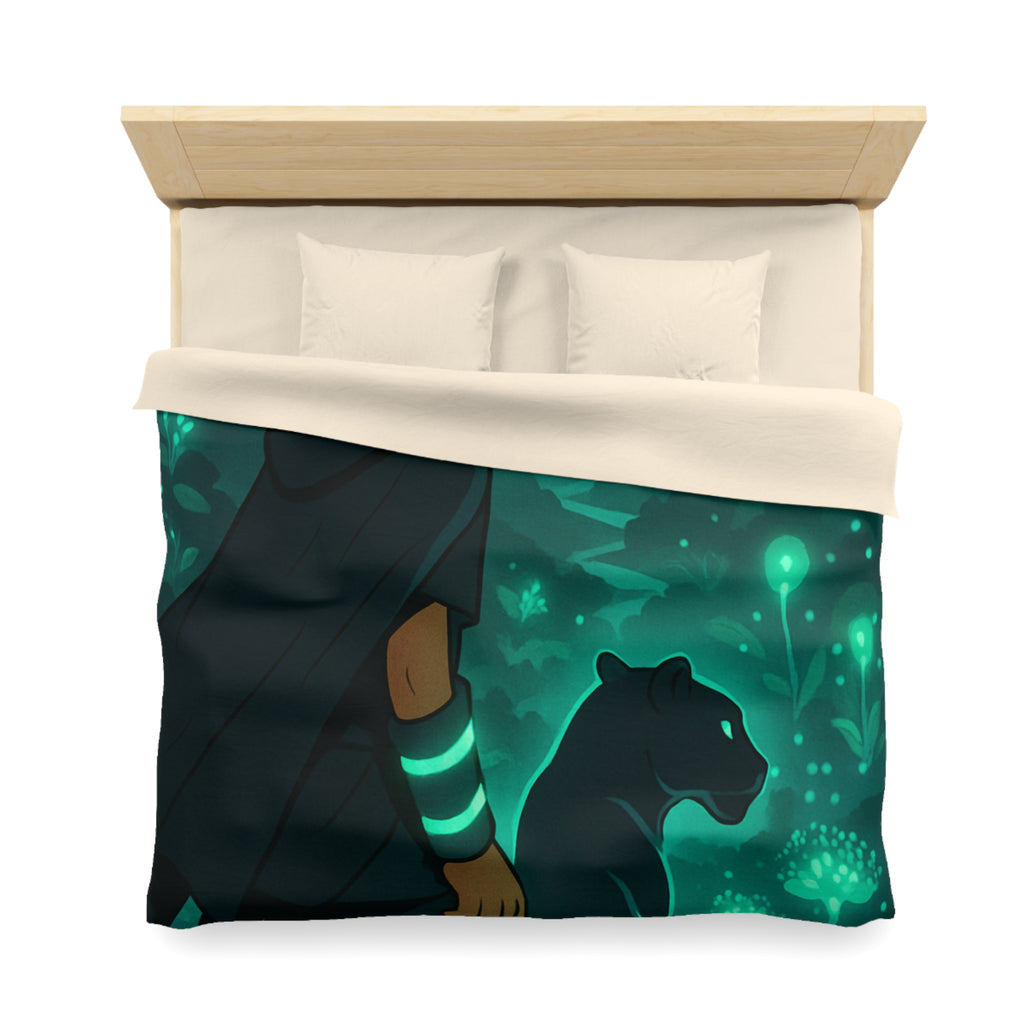 Housse de Couette Microfibre Illustration Unique Design Moderne Décoration Intérieure Raffinée