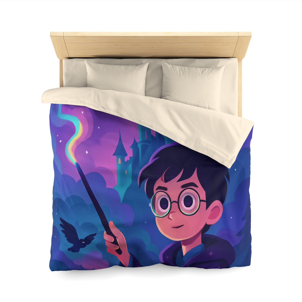 Housse de Couette Microfibre Motif Créatif Original Style Contemporain Chambre Élégante