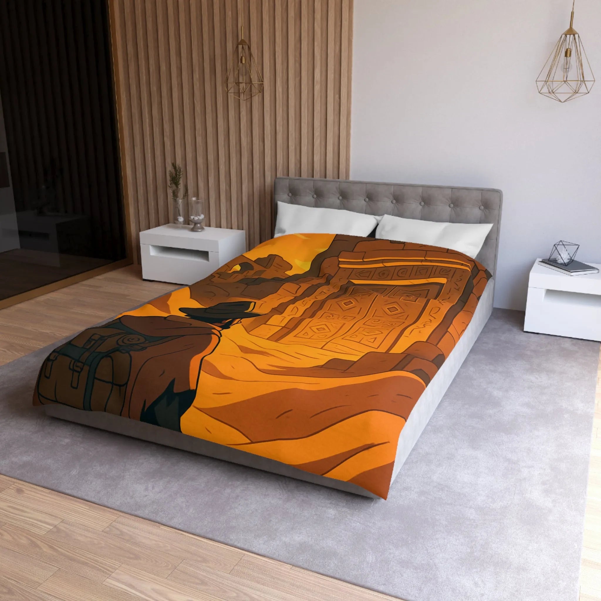 Housse de Couette Microfibre Création Artistique Moderne Design Exclusif Décoration Chambre