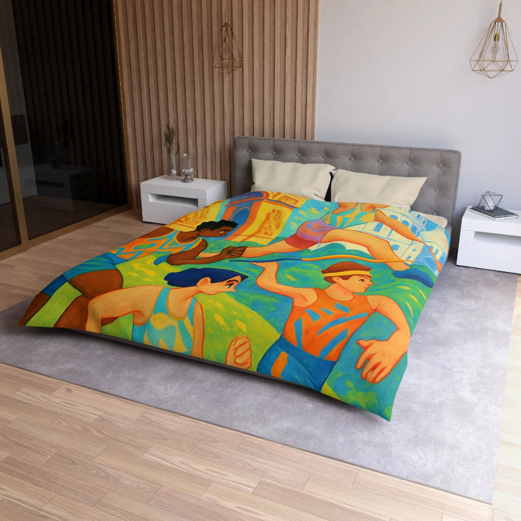 Housse de Couette Microfibre Création Artistique Moderne Design Exclusif Décoration Chambre