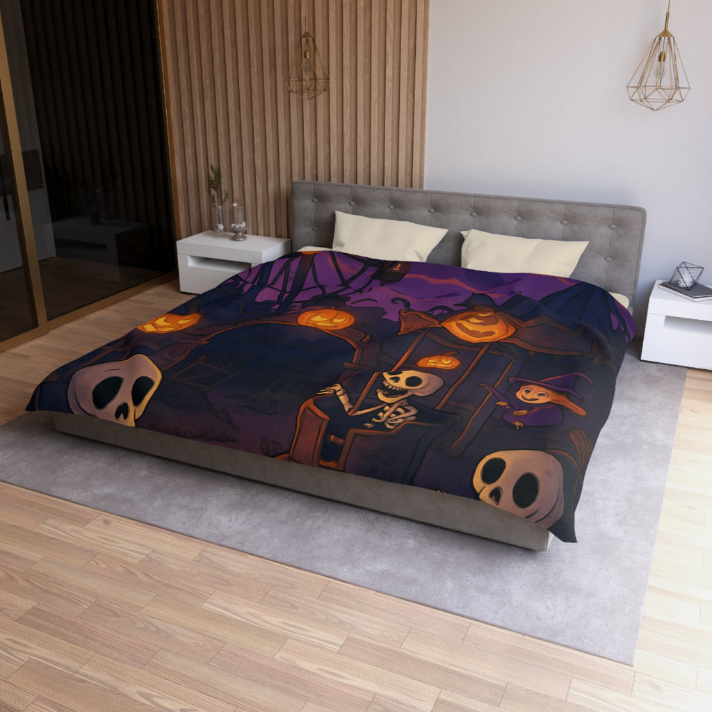 Housse de Couette Microfibre Motif Créatif Original Style Contemporain Chambre Élégante