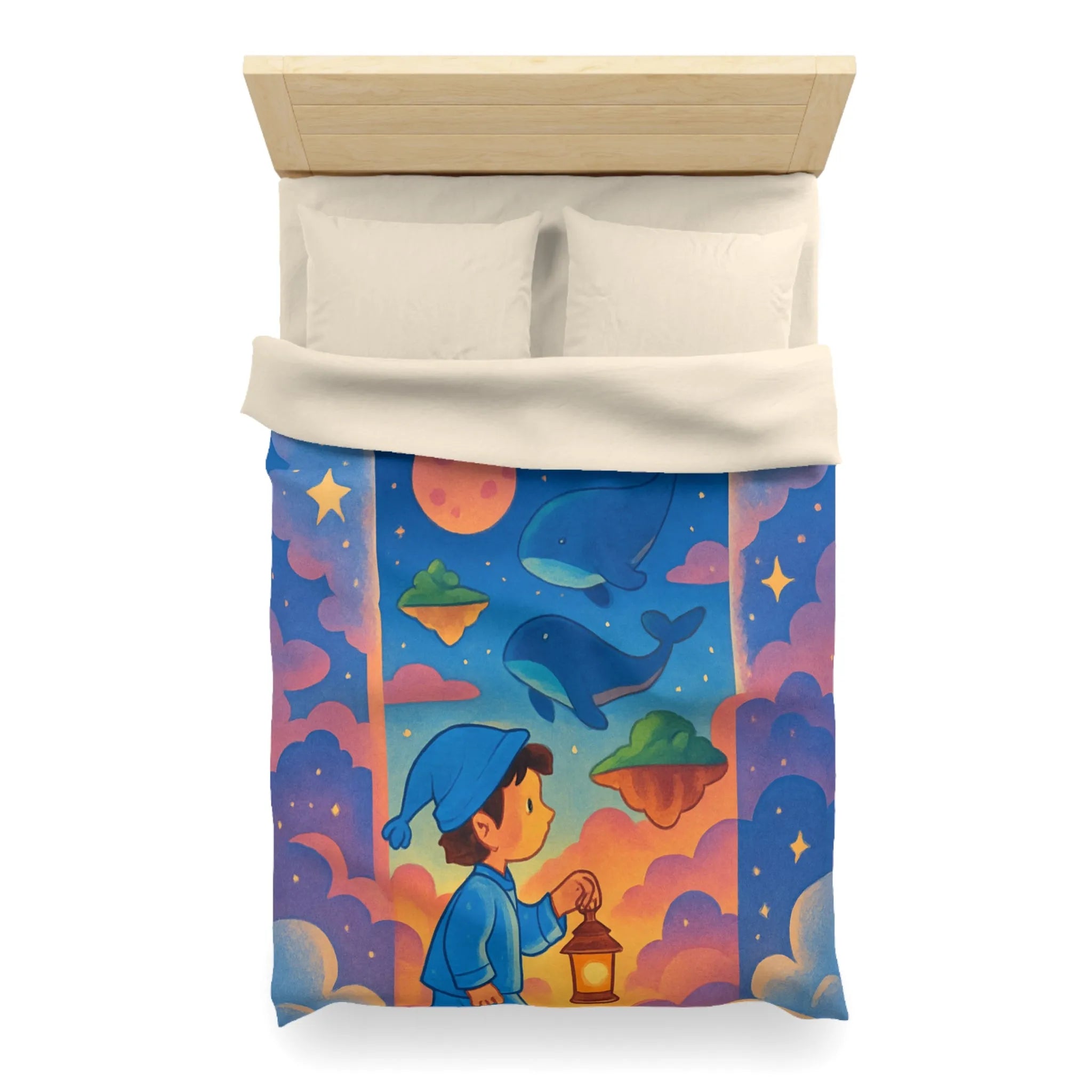 Housse de Couette Enfant : Voyage Imaginaire Étoilé pour Rêves Enchantés et Doux Sommeil