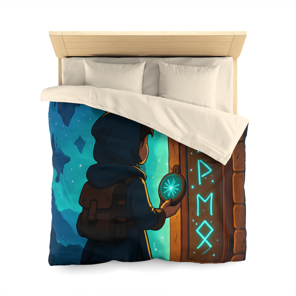 Housse de Couette Microfibre Illustration Unique Design Moderne Décoration Intérieure Raffinée