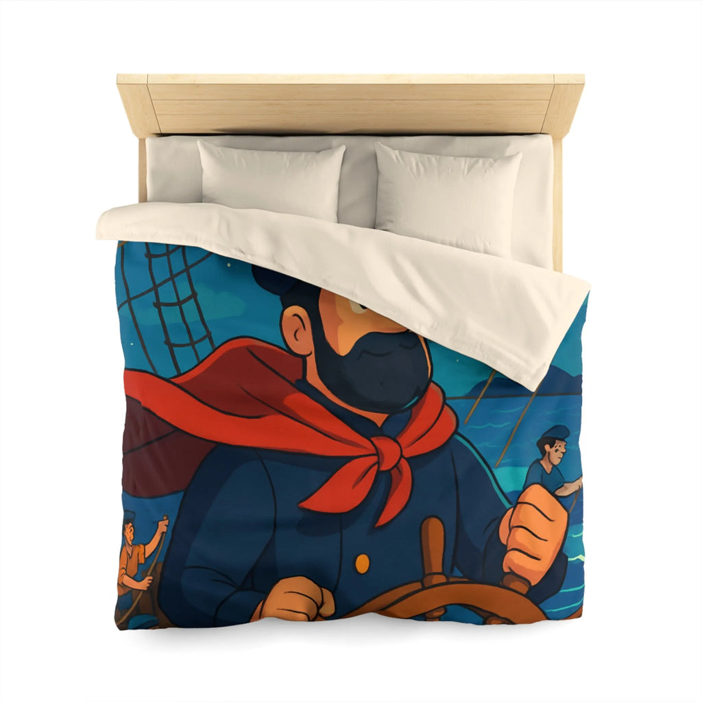 Housse de Couette Microfibre Art Graphique Contemporain Style Décoratif Chambre Tendance