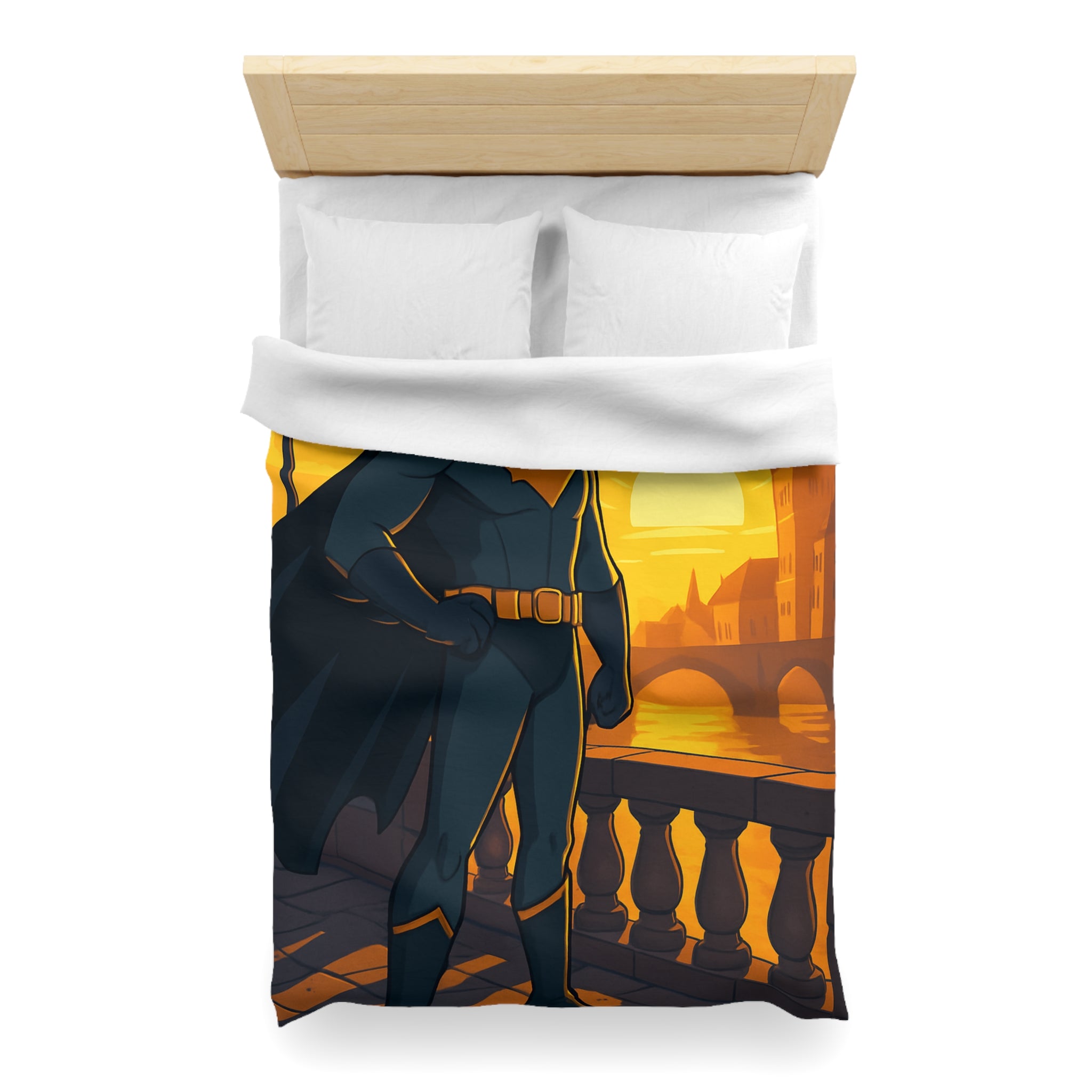 Housse de Couette Microfibre Motif Créatif Original Style Contemporain Chambre Élégante