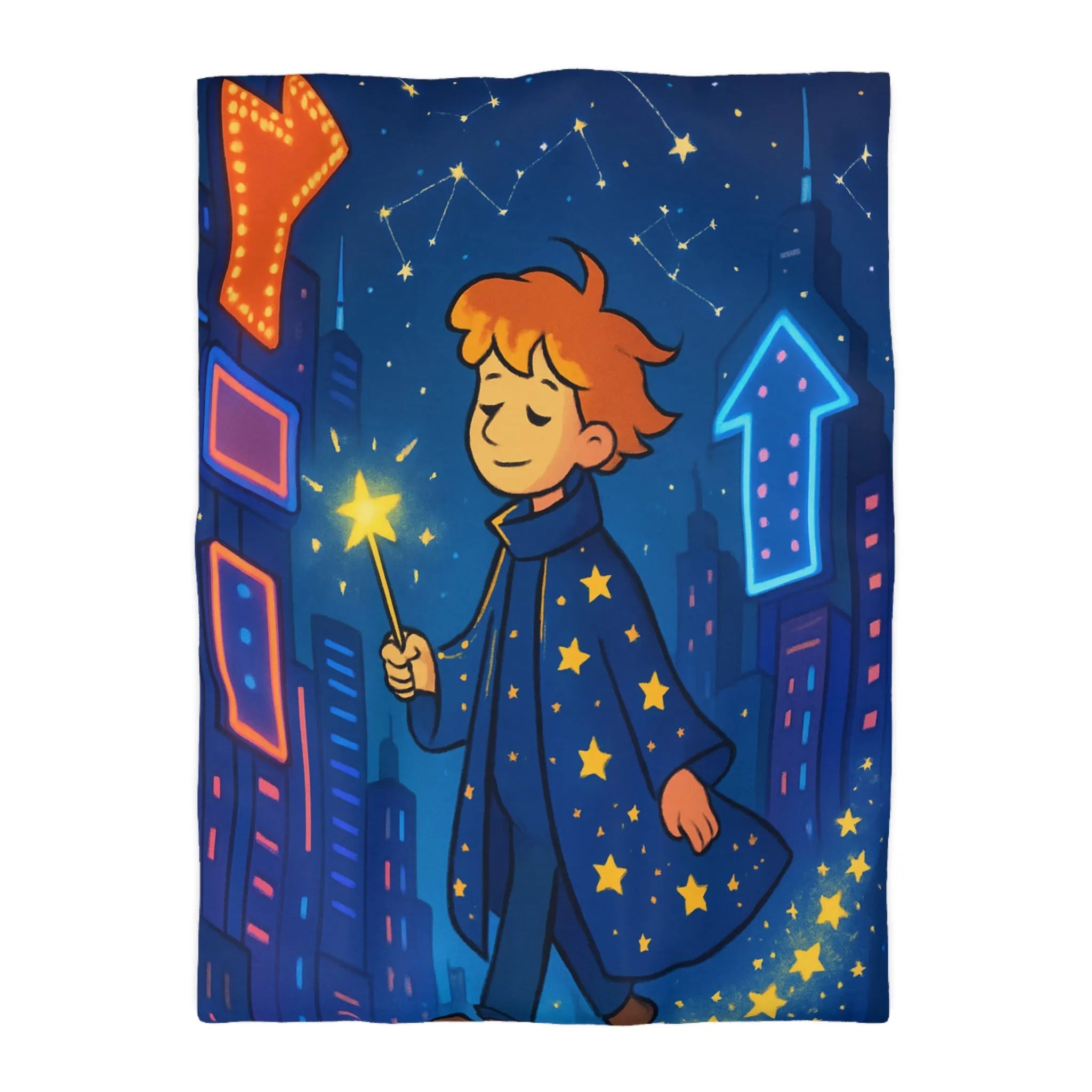 Housse de Couette Microfibre Art Graphique Contemporain Style Décoratif Chambre Tendance