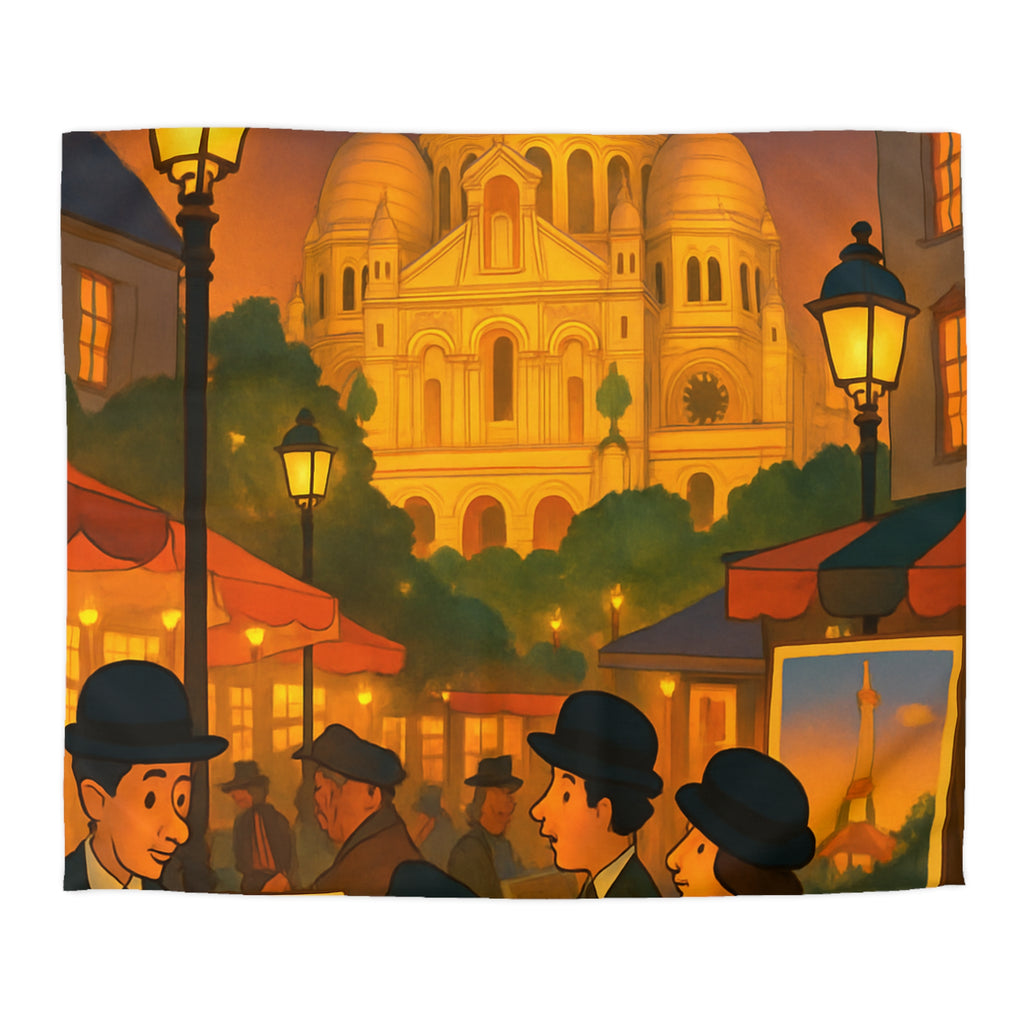 Housse de Couette Microfibre Illustration Unique Design Moderne Décoration Intérieure Raffinée