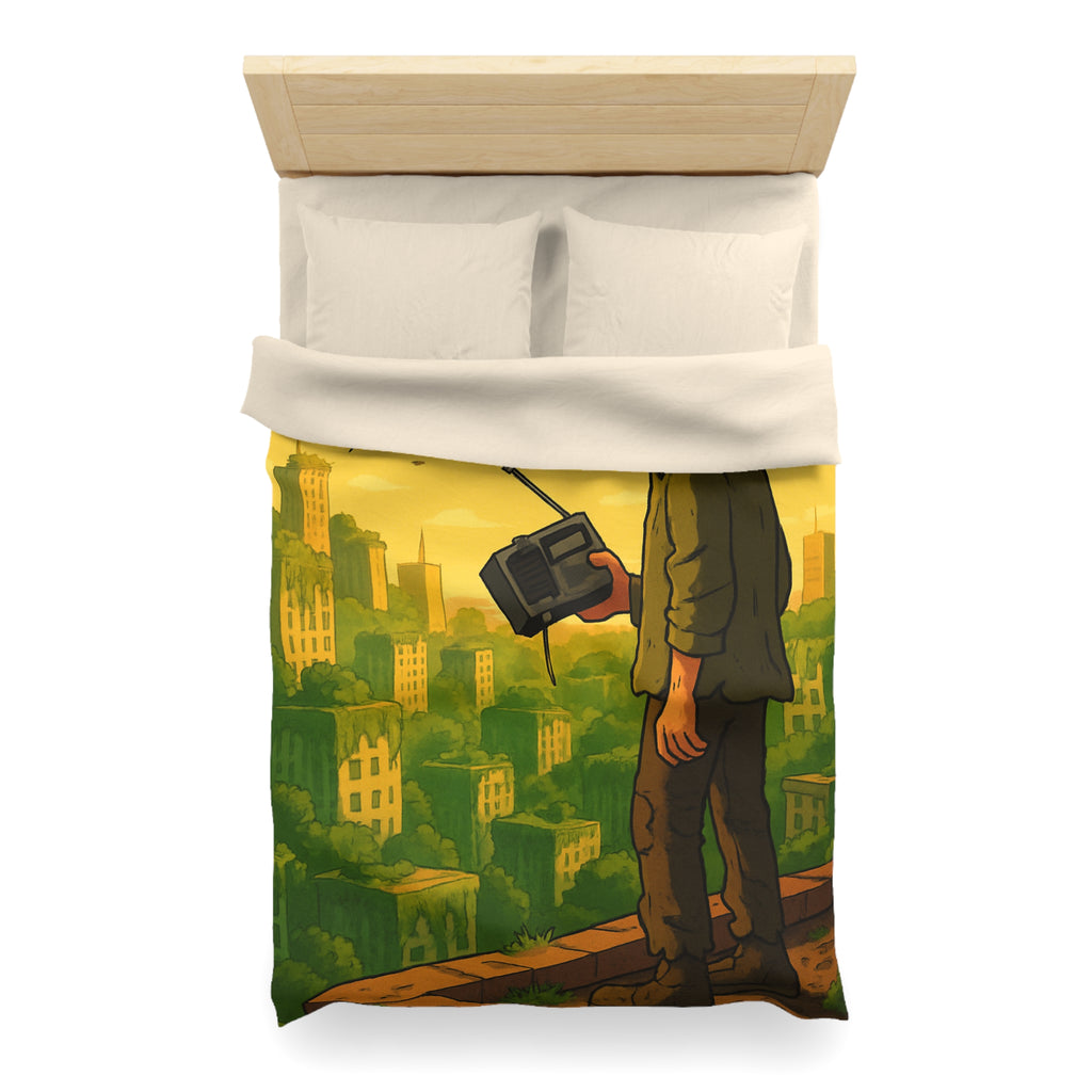 Housse de Couette Microfibre Illustration Unique Design Moderne Décoration Intérieure Raffinée