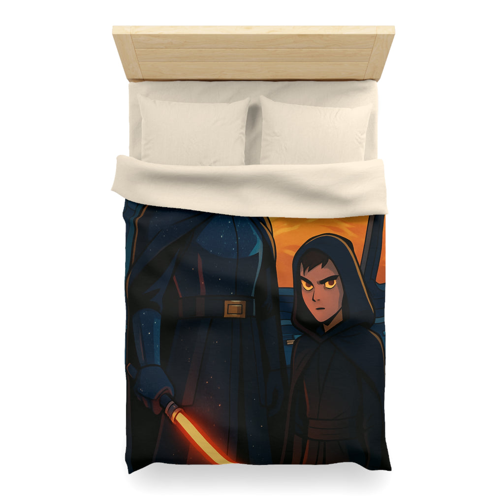 Housse de Couette Microfibre Design Artistique Moderne Décoration Chambre Confort Premium